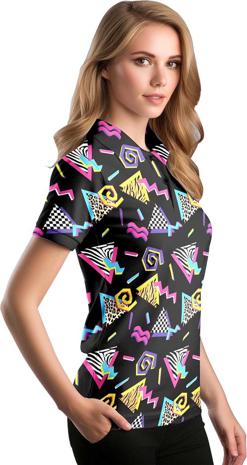 Funny Golf Shirts for Women Short Sleeve Quick Dry Tennis Shirts Athletic Tops for Yoga Tennis - Image 2