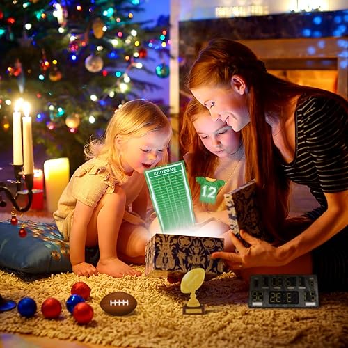 Miniatura 5 de Hiboom Juego de 5 accesorios de muñeca elfo de Navidad con kit de rugby, lanzamiento, fútbol, uniforme, trofeo, marcador, accesorio de elfo de