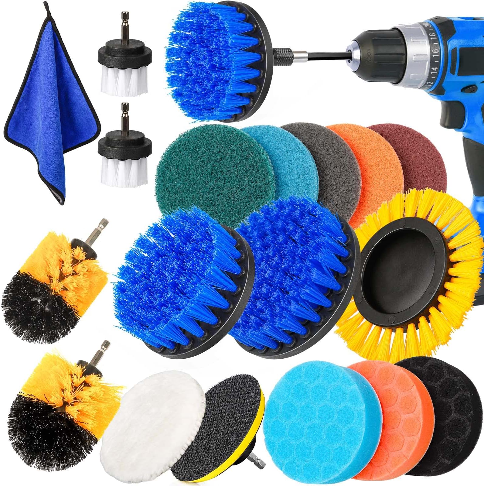 Brosse Nettoyage Perceuse 5PCS,Brosse Nettoyage Perceuse Électrique