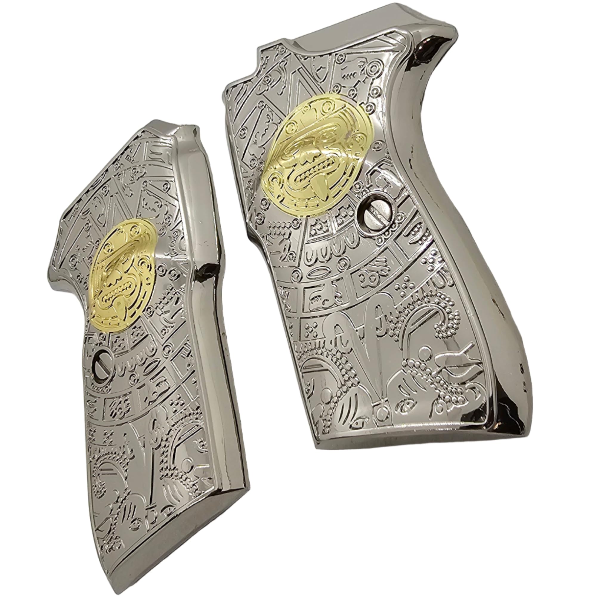Amazon.com: Metal Nickel Gold Plated Grips Compatible with Bersa