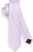 HISDERN Herren Krawatte Schmale Einfarbig Seide Krawatten für Herren Klassische Formelle Elegante Schlipse Hochzeit Party Business Krawatte 6cm