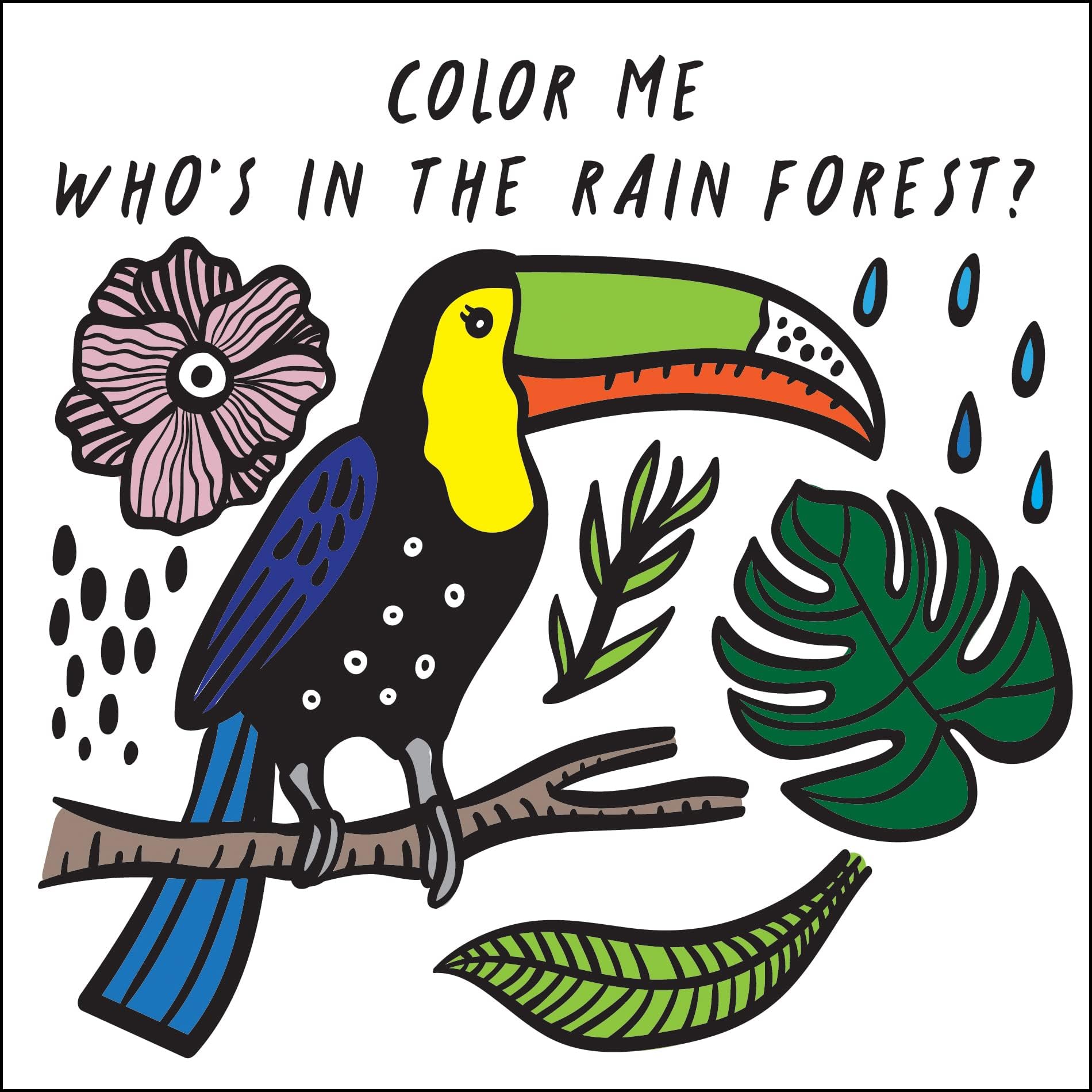 Color Me: Who's in the Rain Forest?: Watch Me Change Color in Water (Volume 3) (Wee Gallery Bath Books, 3)