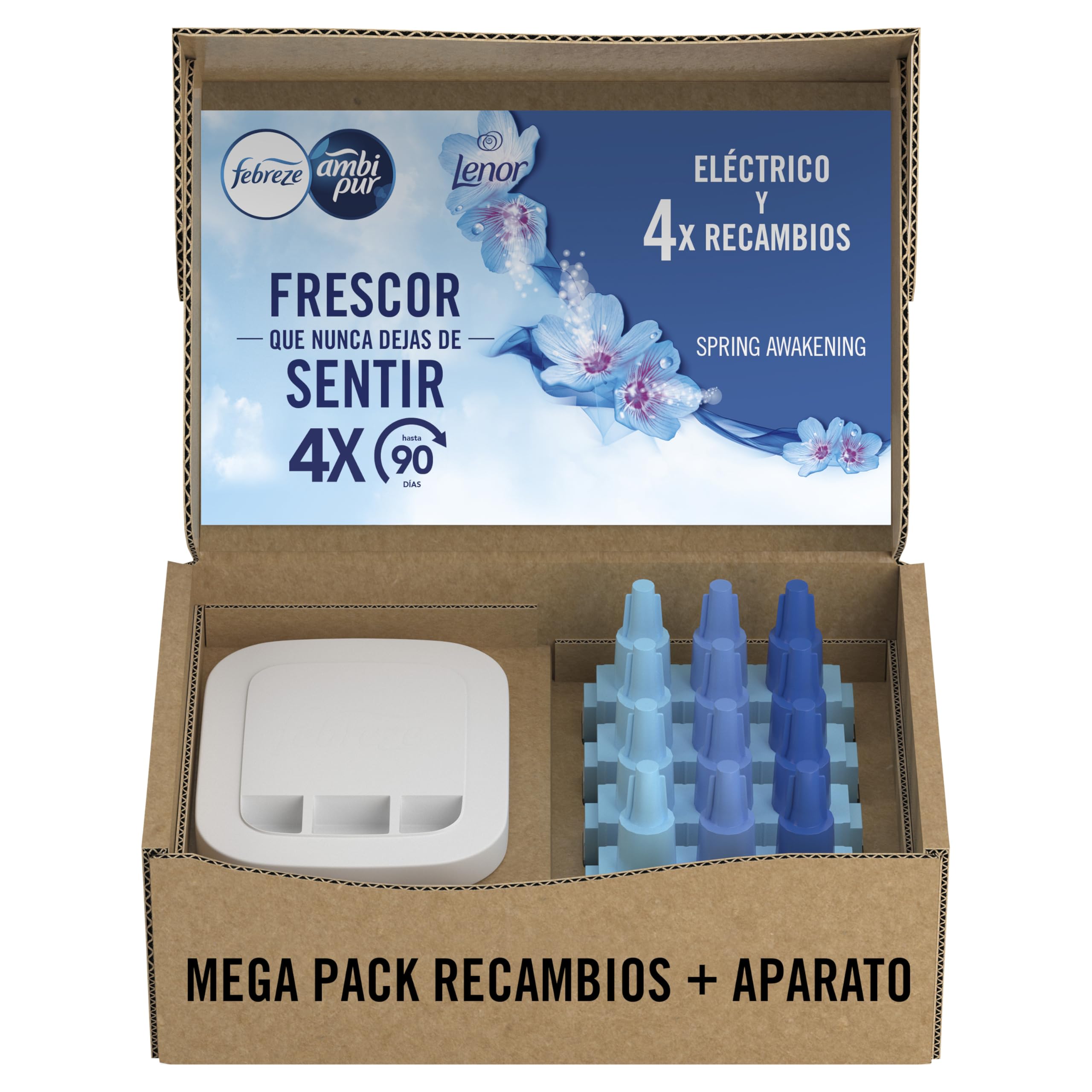 Febreze 3Volution Fragrance Plug Starter Kit + 4 Refills April Fresh