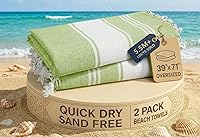 Vista 17 de LANE LINEN Paquete de 6 toallas de playa prelavadas de gran tamaño, elegantes toallas de secado rápido para piscina y viaje para adultos, 39 x 71