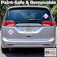 Vista 2 de Stickios Calcomanías de Little Princess on Board (no magnéticas) – Señales extraíbles y seguras para la pintura para automóviles y ventanas