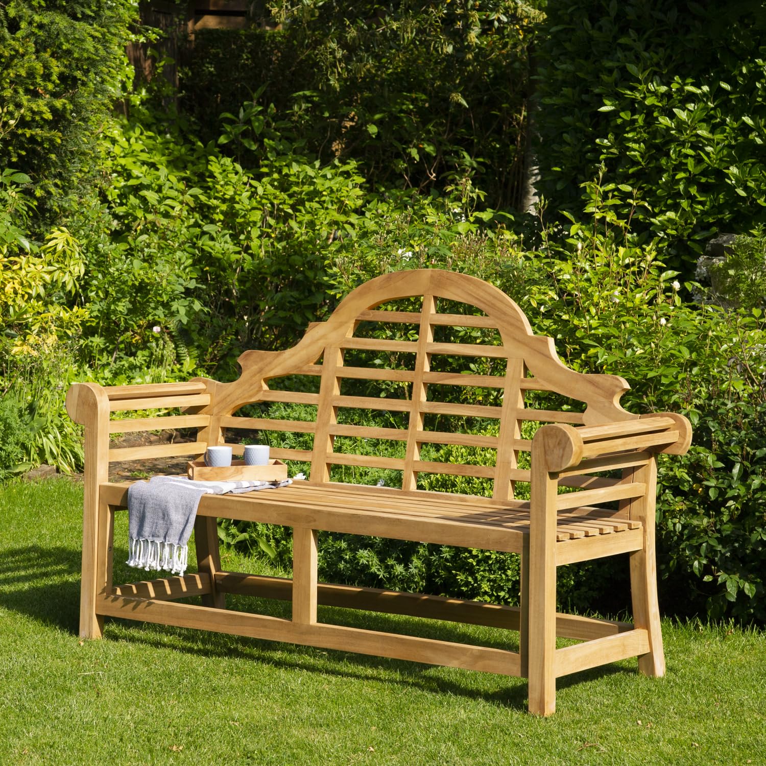 Happy Garden Banc de Jardin en Teck 150cm Java