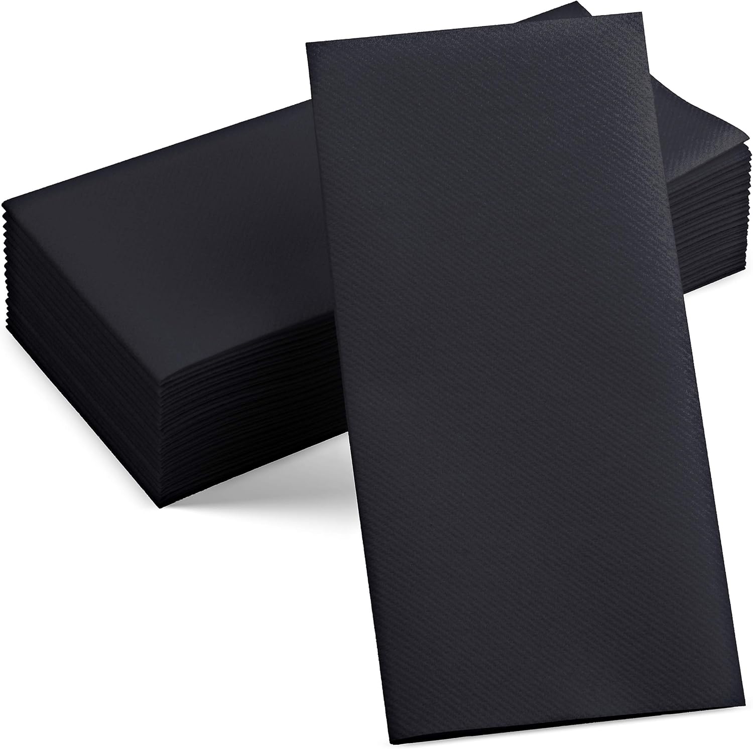 Buy 100 Linen Feel Black Paper Napkins Decorative Cloth Like Black Dinner Napkins Soft And Absorbent For Kitchen Party Wedding Bathroom Or Any Occasion Pack Of 100 Online In Turkey B08l894px9