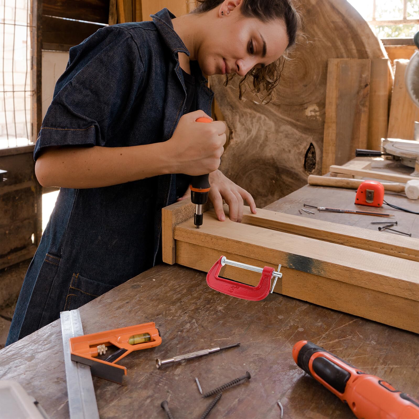 Toddmomy 6pièces Serre-joints Robustes Métal de Ouverture de Mâchoire pour Travail le Soudage et Assemblage