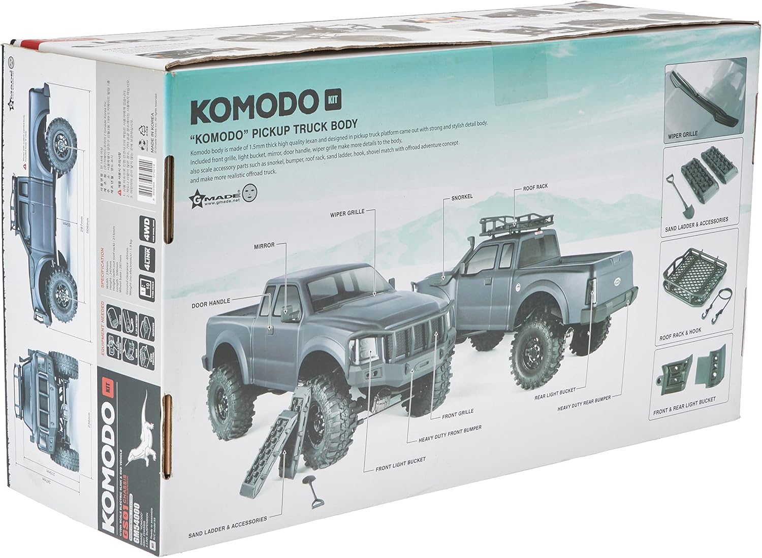 Gmade 54000 Komodo GS01 4WD Off-Road Adventure Vehicle