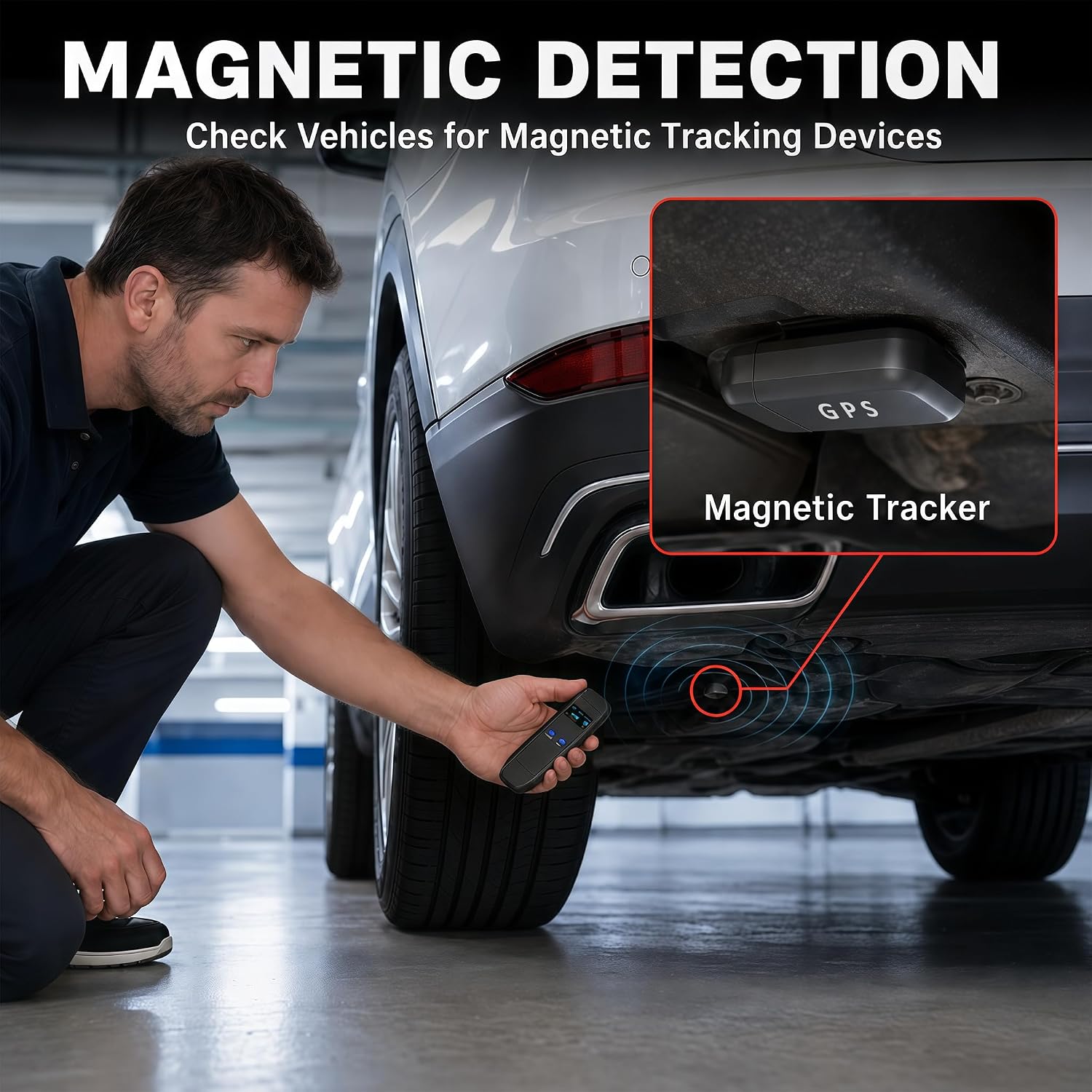 Hidden Camera Detector, Compact Camera Finder, RF Bug Detector, Magnetic Tracker Finder, Portable Bug Sweeper for Listening Devices, Hotels, Vehicles, Offices, Fitting Rooms and Travel image 4