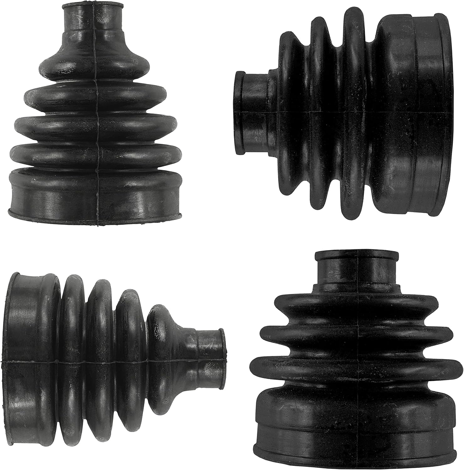 Caltric 2 Front Axle Inner Outer CV Boot Kit for Compatible with Yamaha Rhino 700 YXR700F 4WD Fi 2008-2013