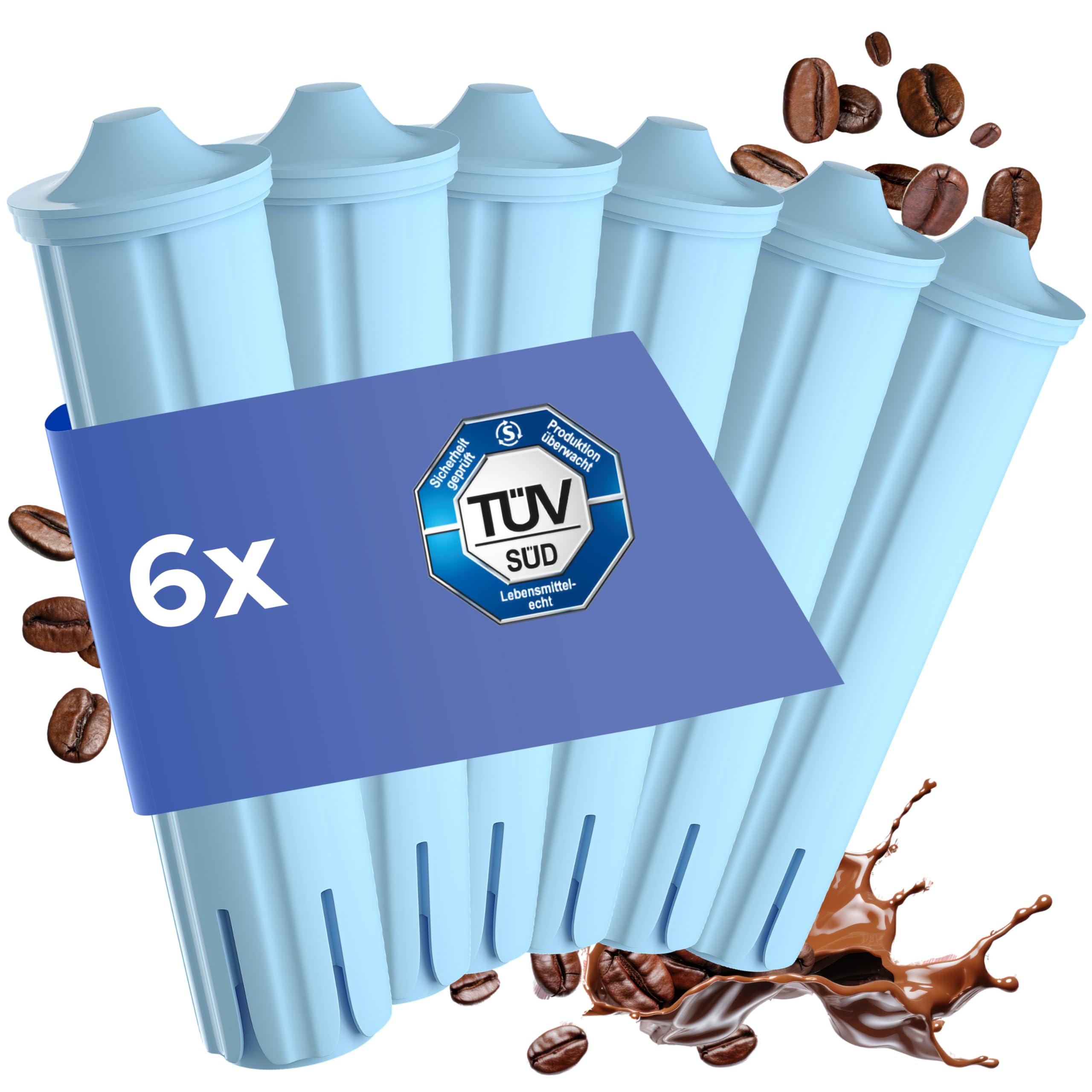 MILUX Filtre à Eau Blue Compatible Jura - Remplace Filtres Bleus Pour Machines à Café - Sans BPA