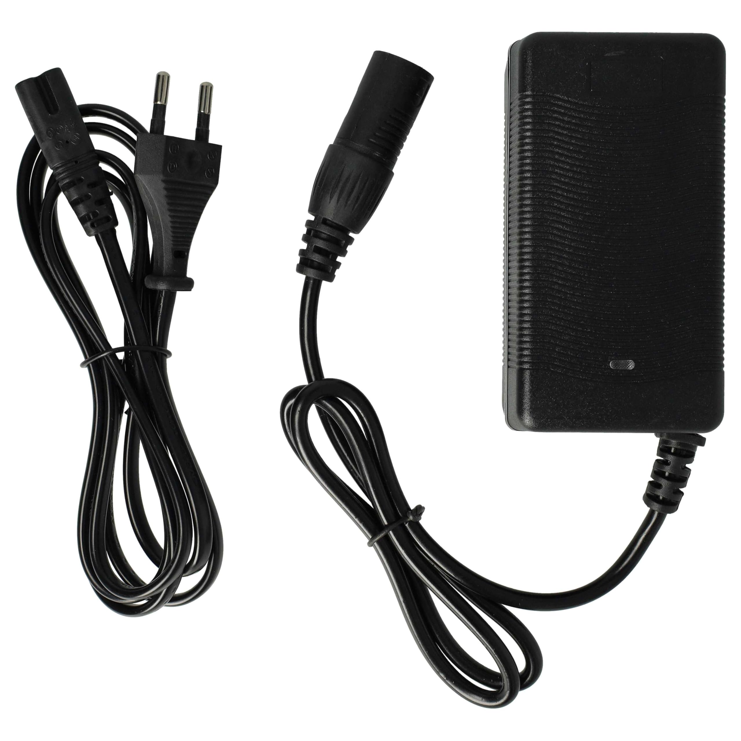 vhbw caricabatterie compatibile con Curtis Alu-City batterie, e-bike - Per batterie Li-Ion da 36 V, con attacco XLR 60 W