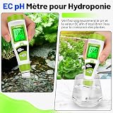 UIUZMAR pH Mètre 4 en 1 Testeur pH Piscine Électronique - 5