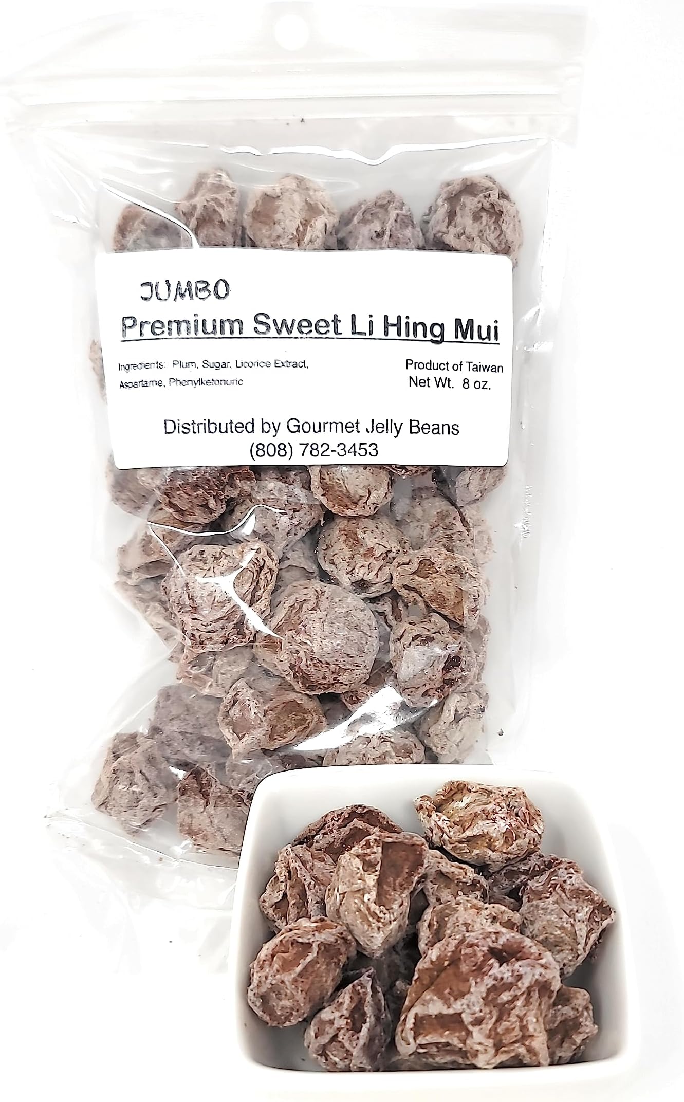 Jumbo Premium Sweet Li Hing Mui 8 oz bag
