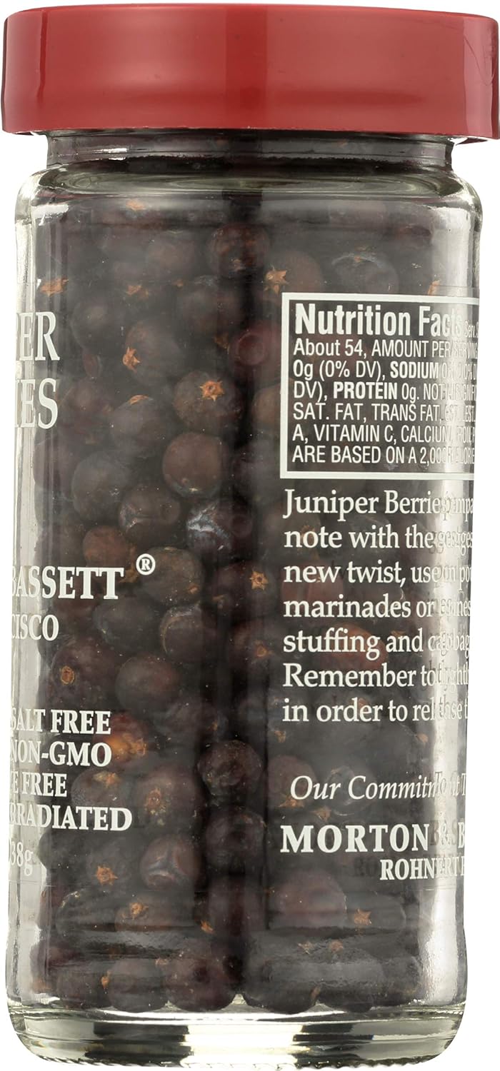Morton & Basset Spices, Juniper Berries, 1.3 Ounce (Pack of 3)