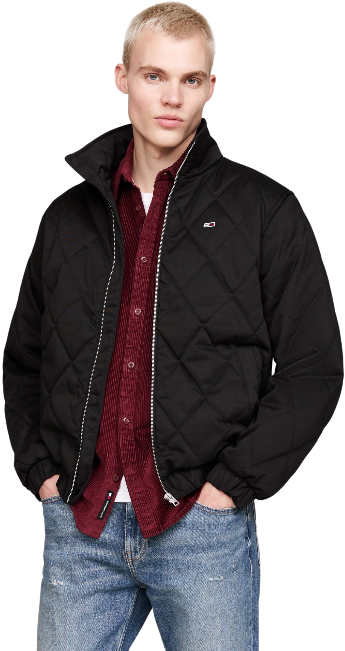 Tommy Jeans Cazadora Acolchada Hombre Essential Quilted Jacket con Cremallera