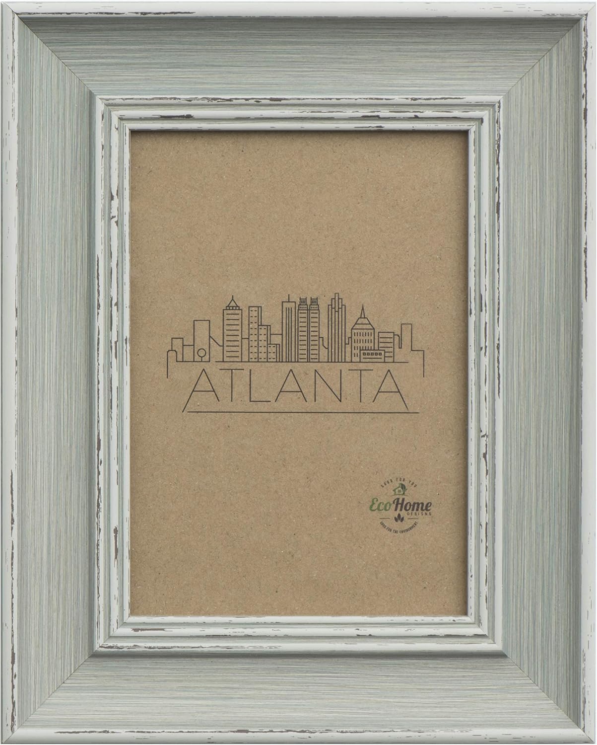 EcoHome Picture Frame 8x10 Distressed Grey - for Table Top Display and Wall Mounting Frames