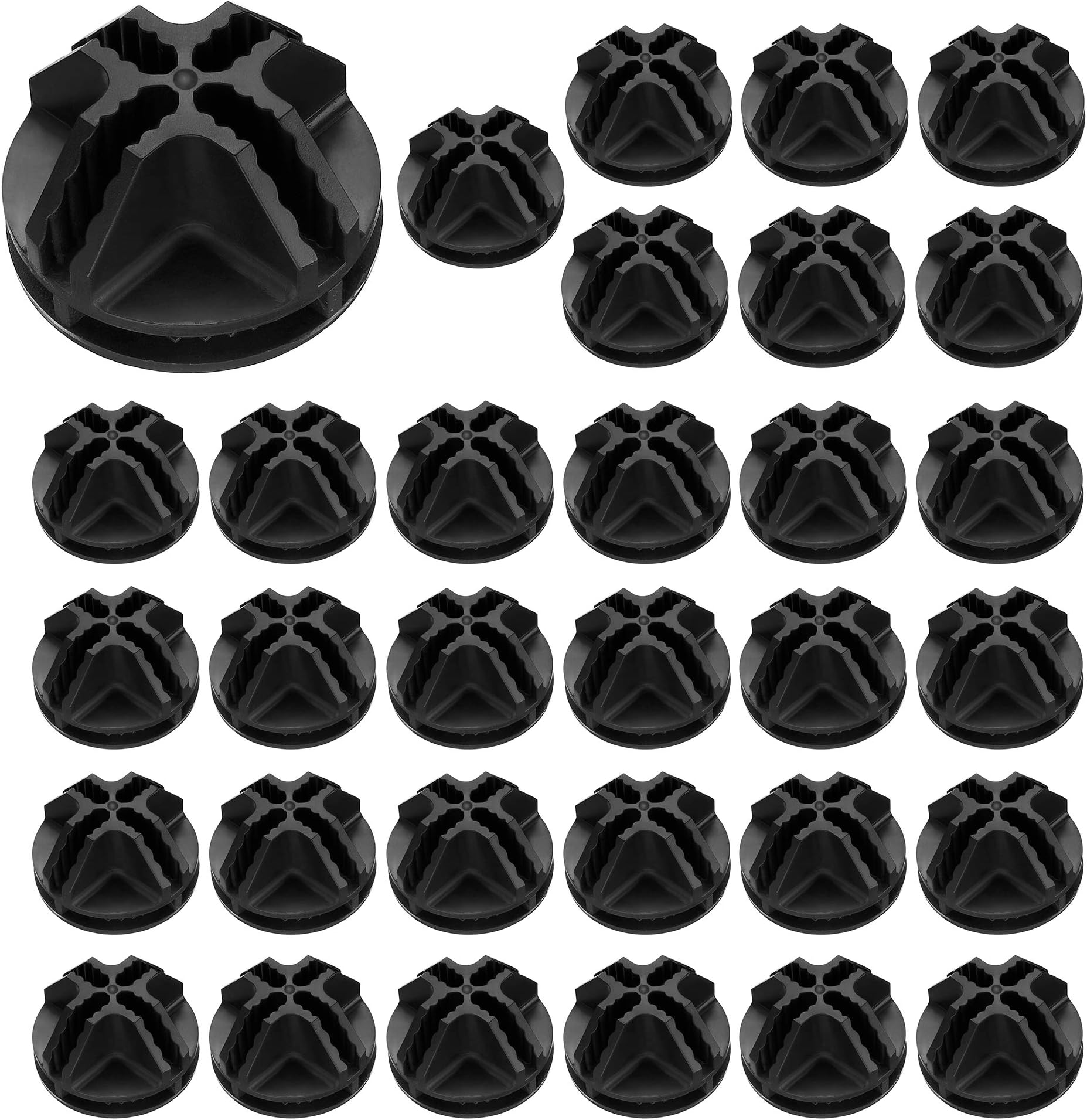 Bluecell 32 Pieces Plastic Connector Wire Grid Cube Organizer Connector for Wire Shelving and Modular Closet Storage Organizer