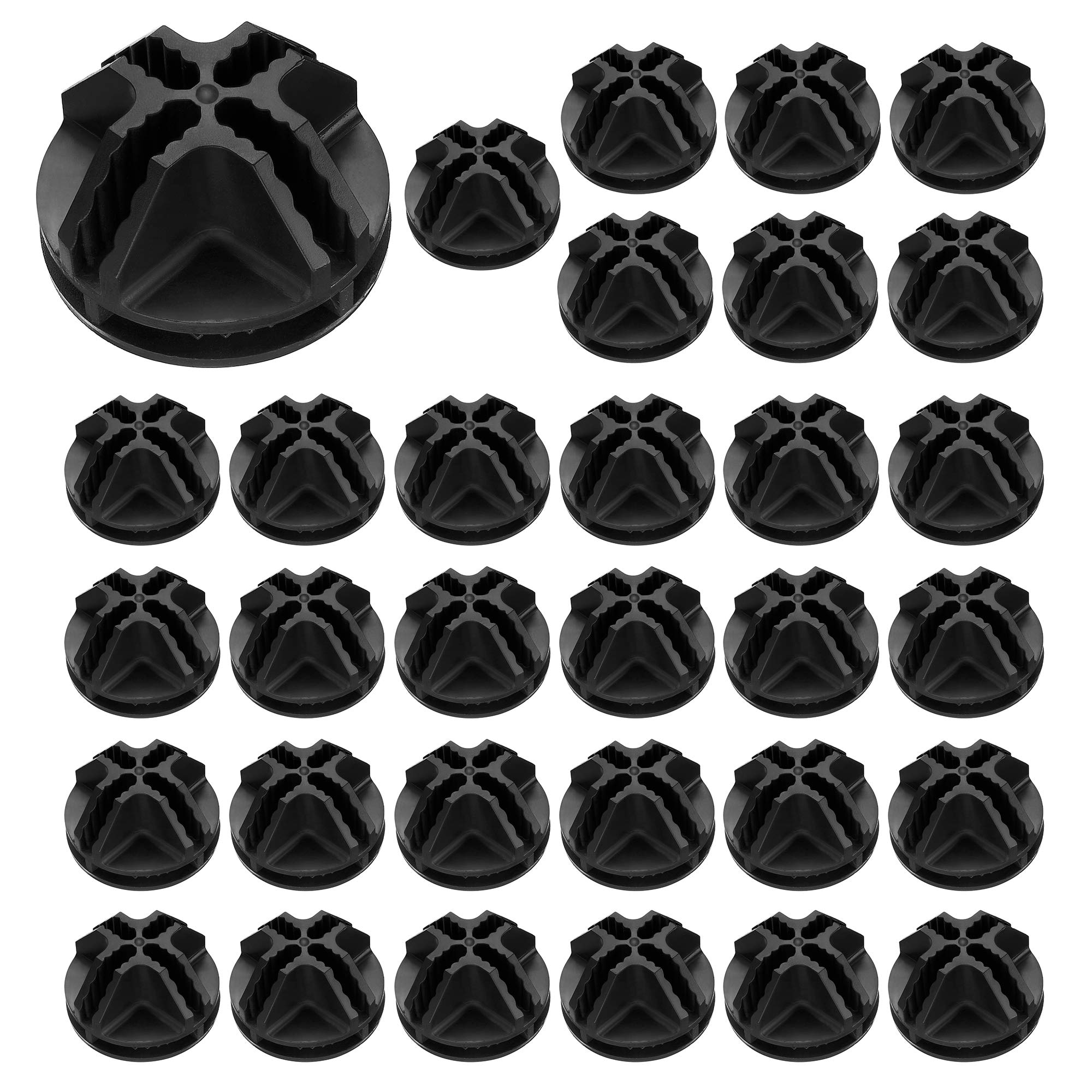 Bluecell 32 Pieces Plastic Connector Wire Grid Cube Organizer Connector for Wire Shelving and Modular Closet Storage Organizer