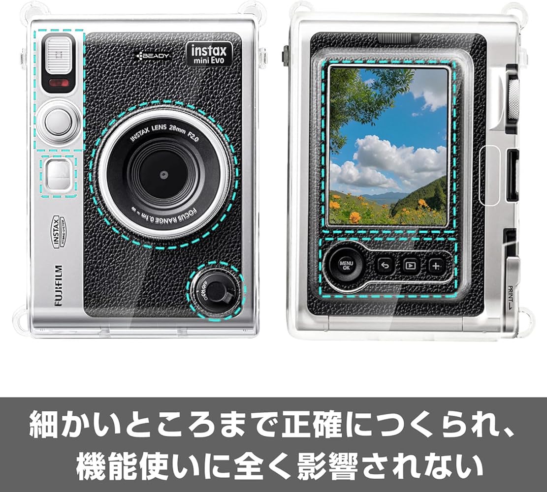 富士フイルム - ■美品■FUJIFILM instax mini Evo カメラケース付 富士フィルム インスタックスミニ エボ FUJIFILM instax mini