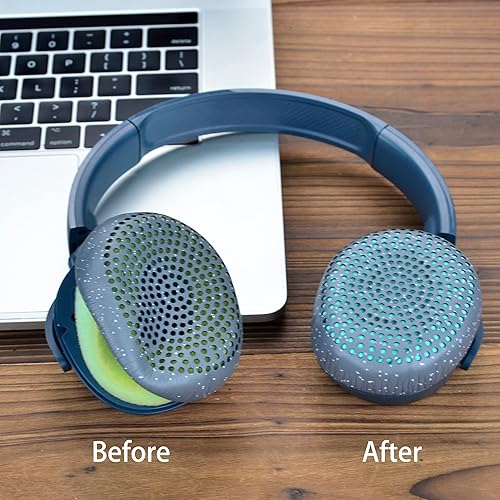 Miniatura 4 de Riff - Almohadillas de repuesto defean compatibles con auriculares inalámbricos Skullcandy Riff (azul)