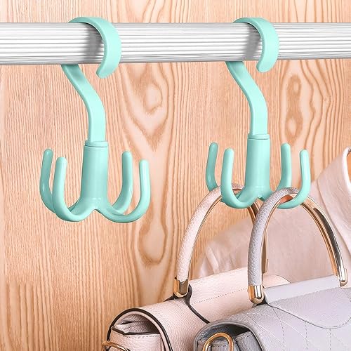 360 Degree Rotating Hook, Multi-Functional No Drill Wall Hook Organizer