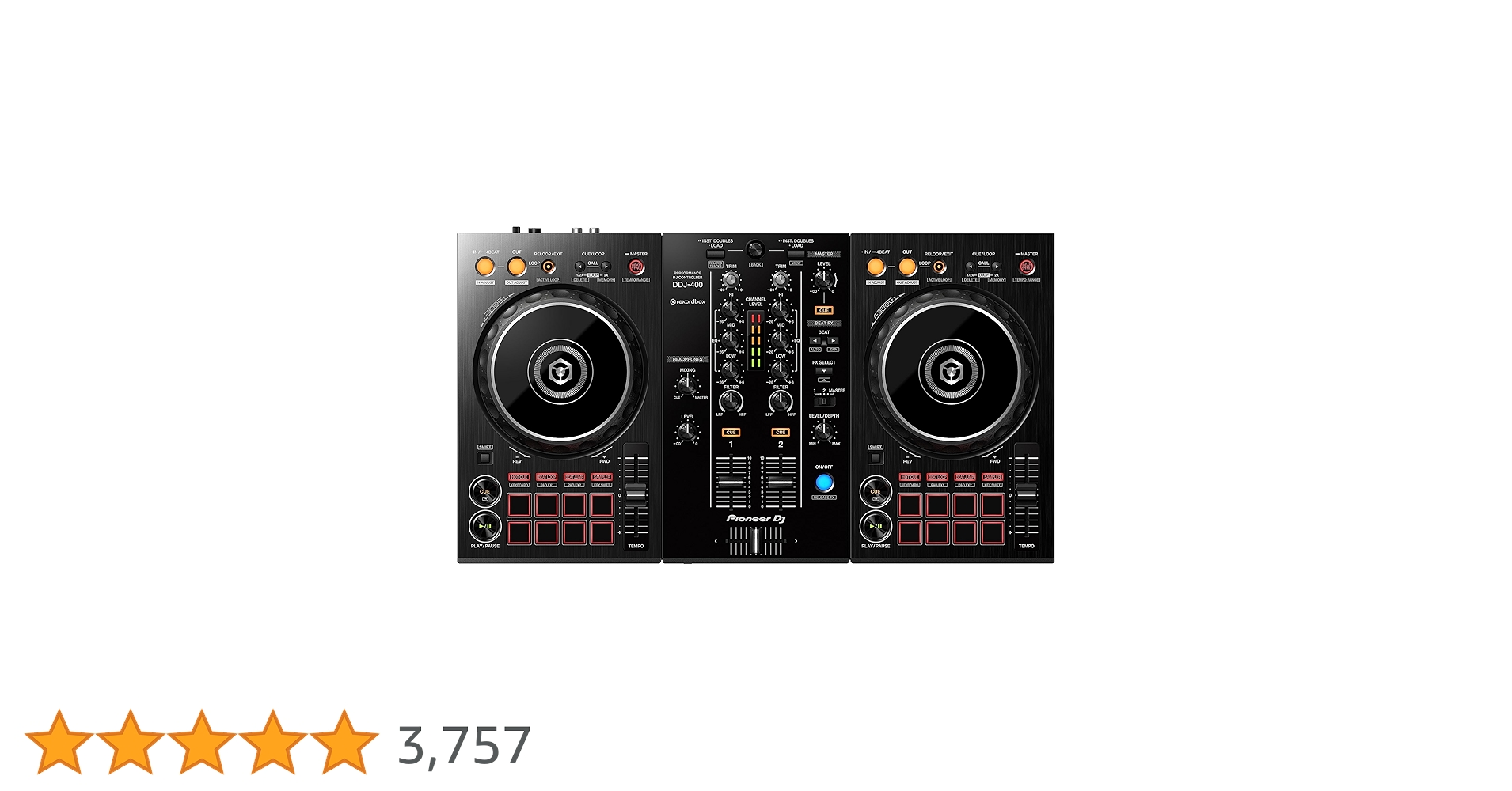 Pioneer DJ DDJ-400 2-Deck Rekordbox DJ Controller : Amazon
