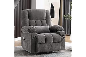 Massage Swivel Rocker Recliner with Luxurious Comfort for Any Room