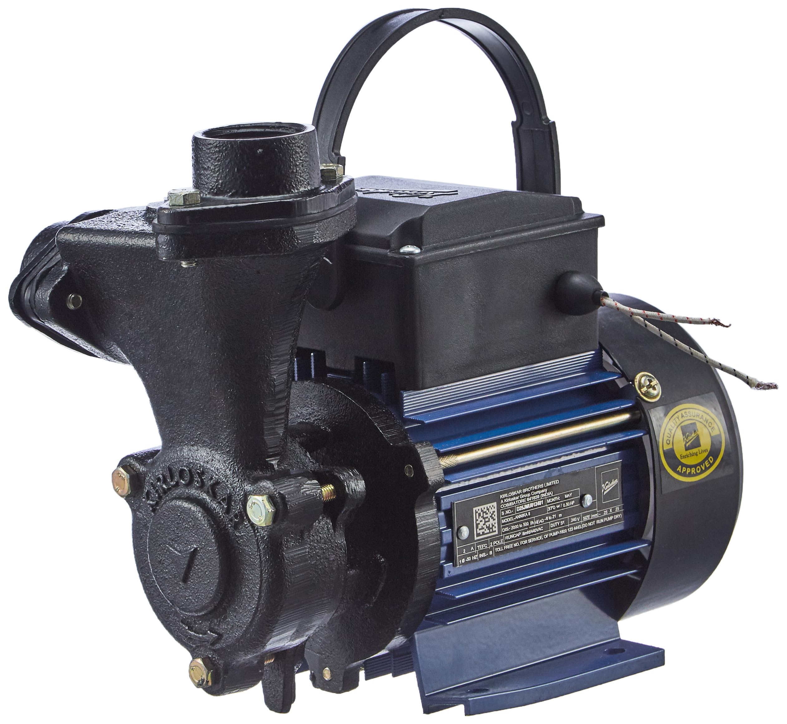 Kirloskar Annika II 0.5Hp Water Pump (B0D4DH5BGW) Amazon Price History, Amazon Price Tracker