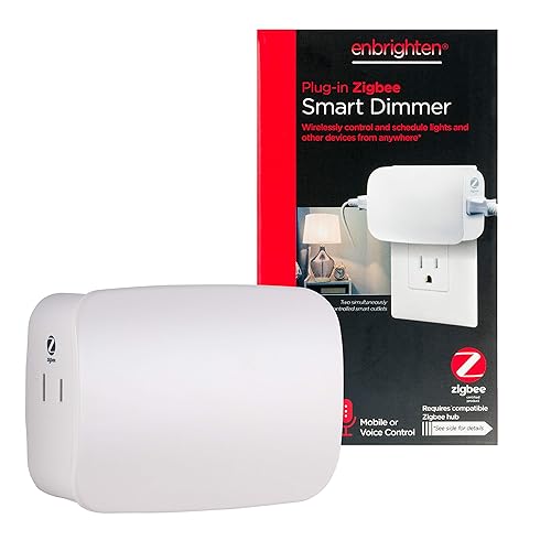 Enbrighten Zigbee - Regulador de intensidad con control de doble salida, se empareja directamente con Echo 4 generaciónEcho Show 10 (todos)Echo