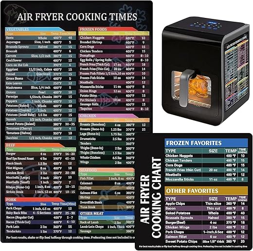 Compare Air Fryer Cheat Sheet Air Fryer Cooking Times Chart