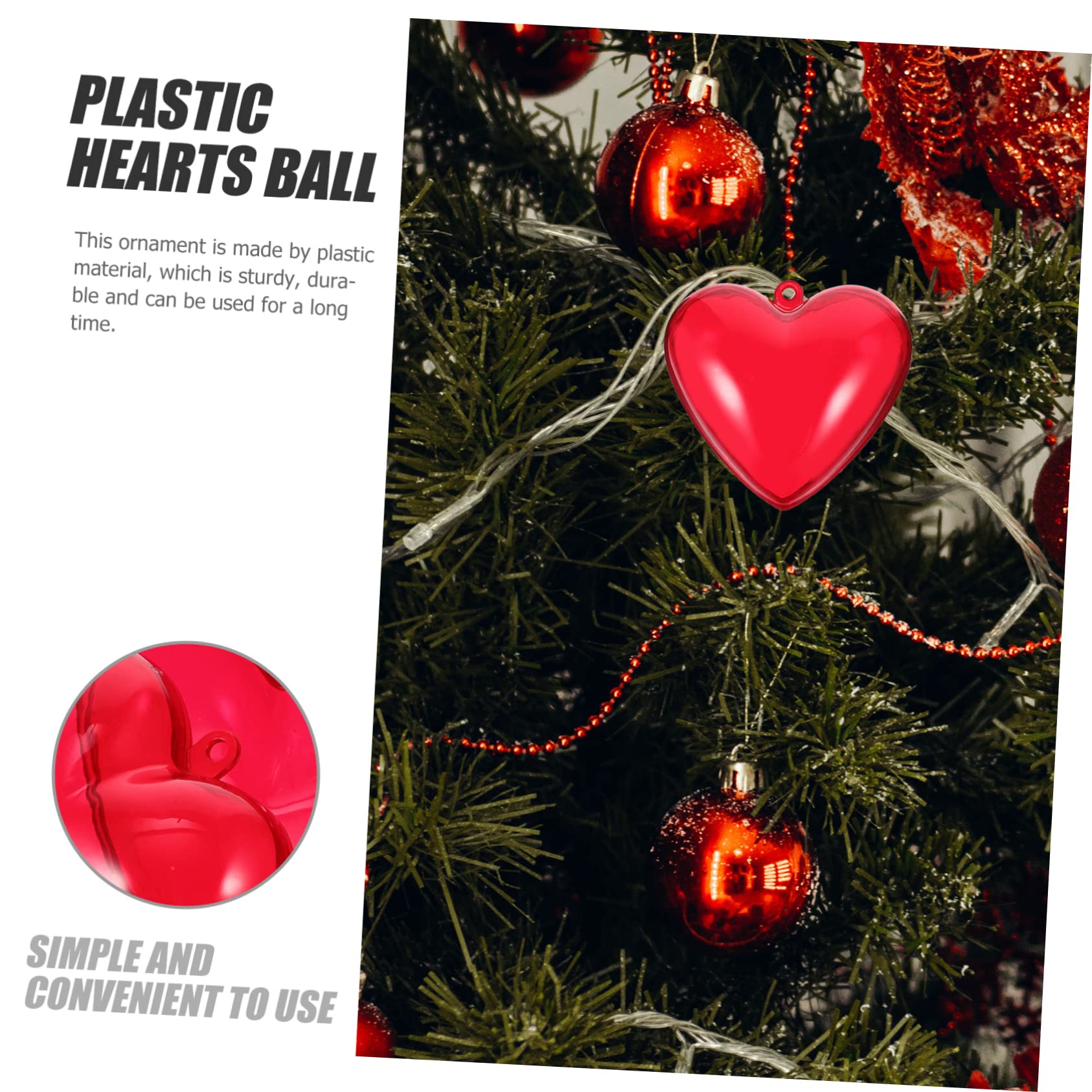 Valentijnsdag Ornamenten 10 Stuks Hartvormige Decoratie Vulbare Ornamentendoosjes Voor Feest Bruiloft Kerstboomversieringen