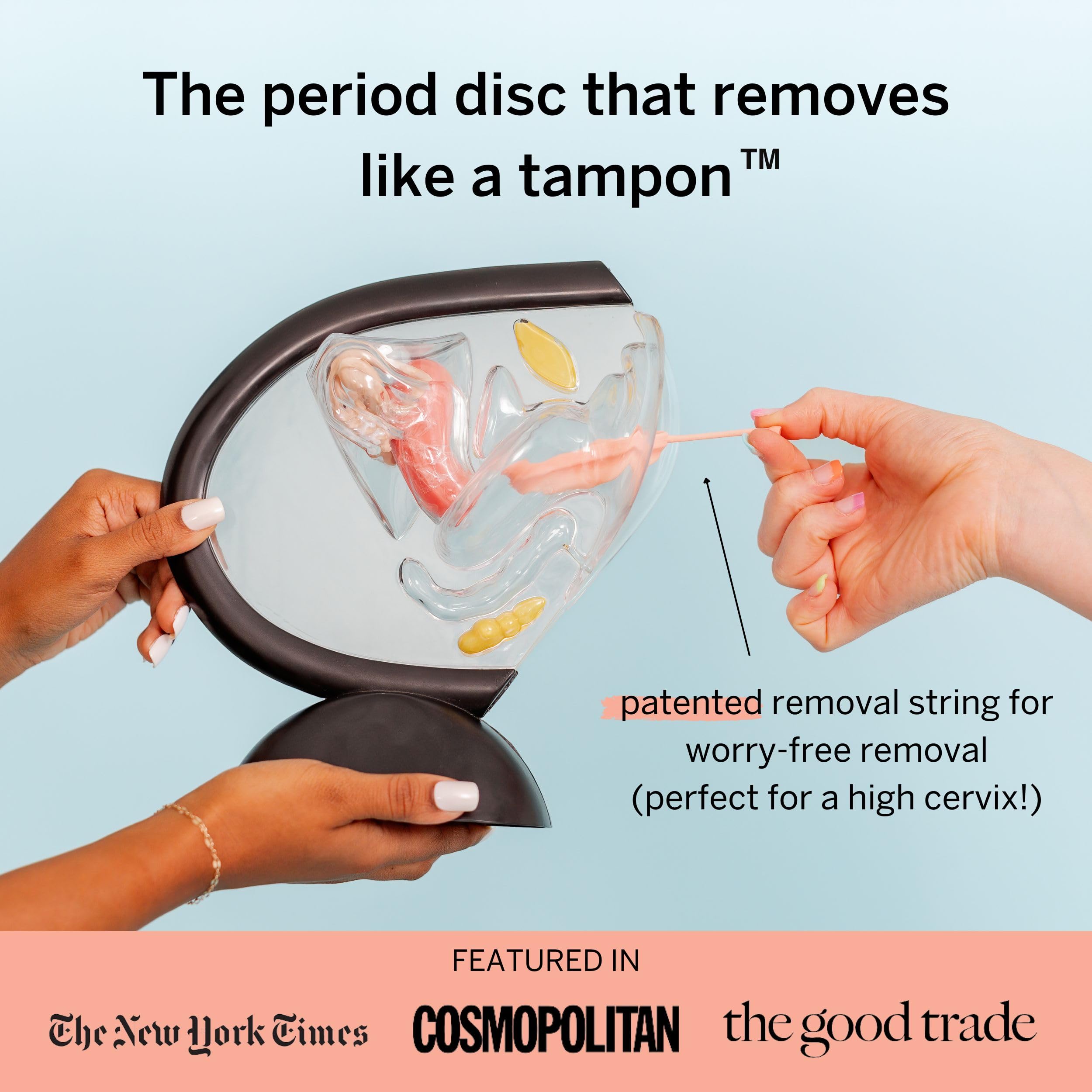 Pixie Menstrual Disc Kit for Feminine Care - Pixie Discs are Designed to Remove Like Tampons - 100% Medical-Grade Silicone - Best Period Disc Starter Kit - Proven to Become A Successful Disc User