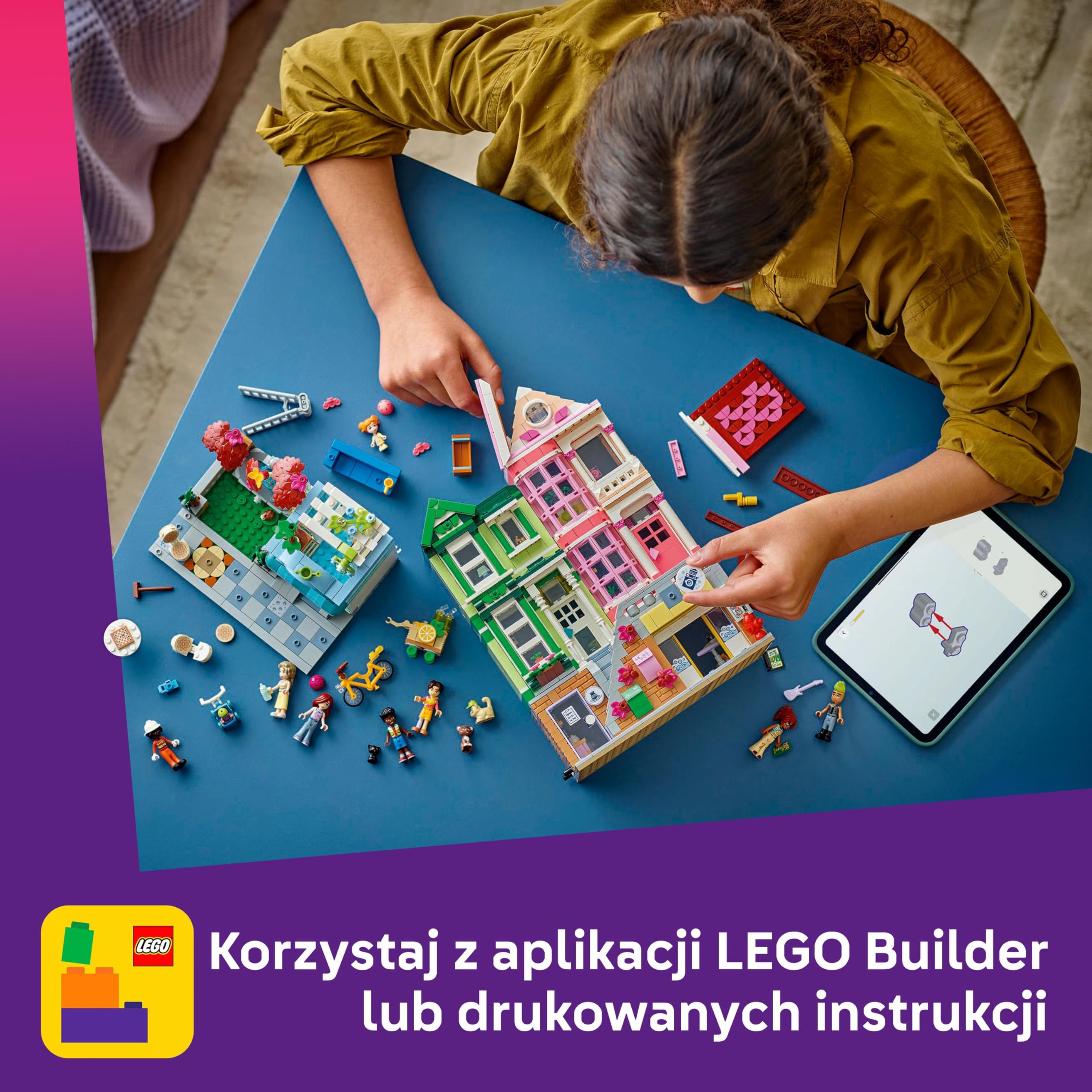 LEGO Friends Mieszkania i sklepy w mieście Heartlake 42670 | Miejska scenka, rozbudowany zestaw kreatywny, prezent dla nastolatka 12+, 2040 elementów