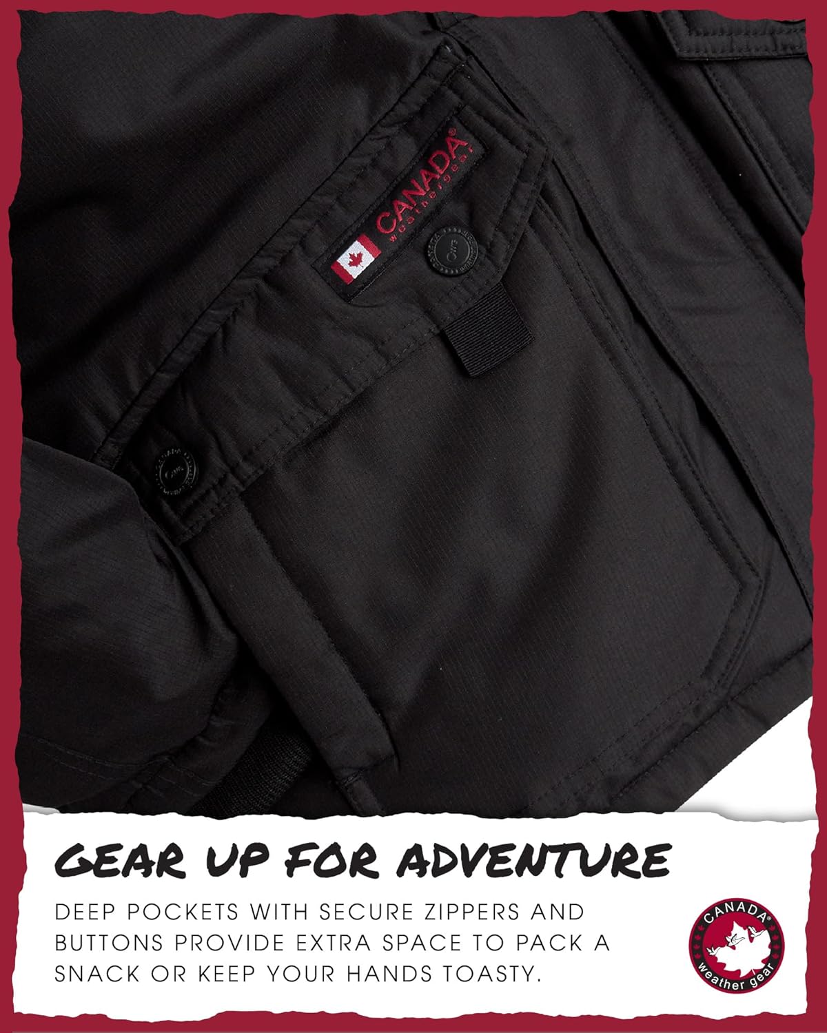 CANADA WEATHER GEAR Boy Winter Coat - Heavyweight Water and Wind Resistant Boys Winter Parka Jacket Ski Insulated Outerwear - Image 4