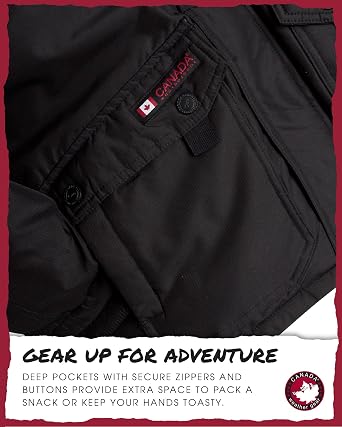 CANADA WEATHER GEAR Boy Winter Coat - Heavyweight Water and Wind Resistant Boys Winter Parka Jacket Ski Insulated Outerwear
