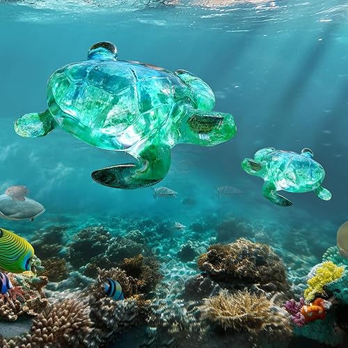 Miniatura 2 de LET'S RESIN Moldes de resina con forma de tortuga, moldes de silicona 3D de animales para resina epoxi, moldes de resina de silicona de arte marino