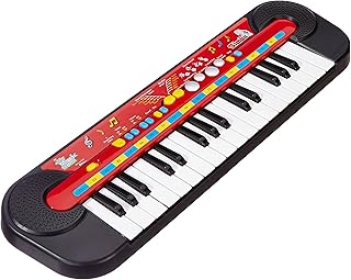 Simba My Music World Electronic Keyboard – 32-Key Piano for Kids with 8 Demo Songs, 6 Rhythms & Sound Effects – Educationa...