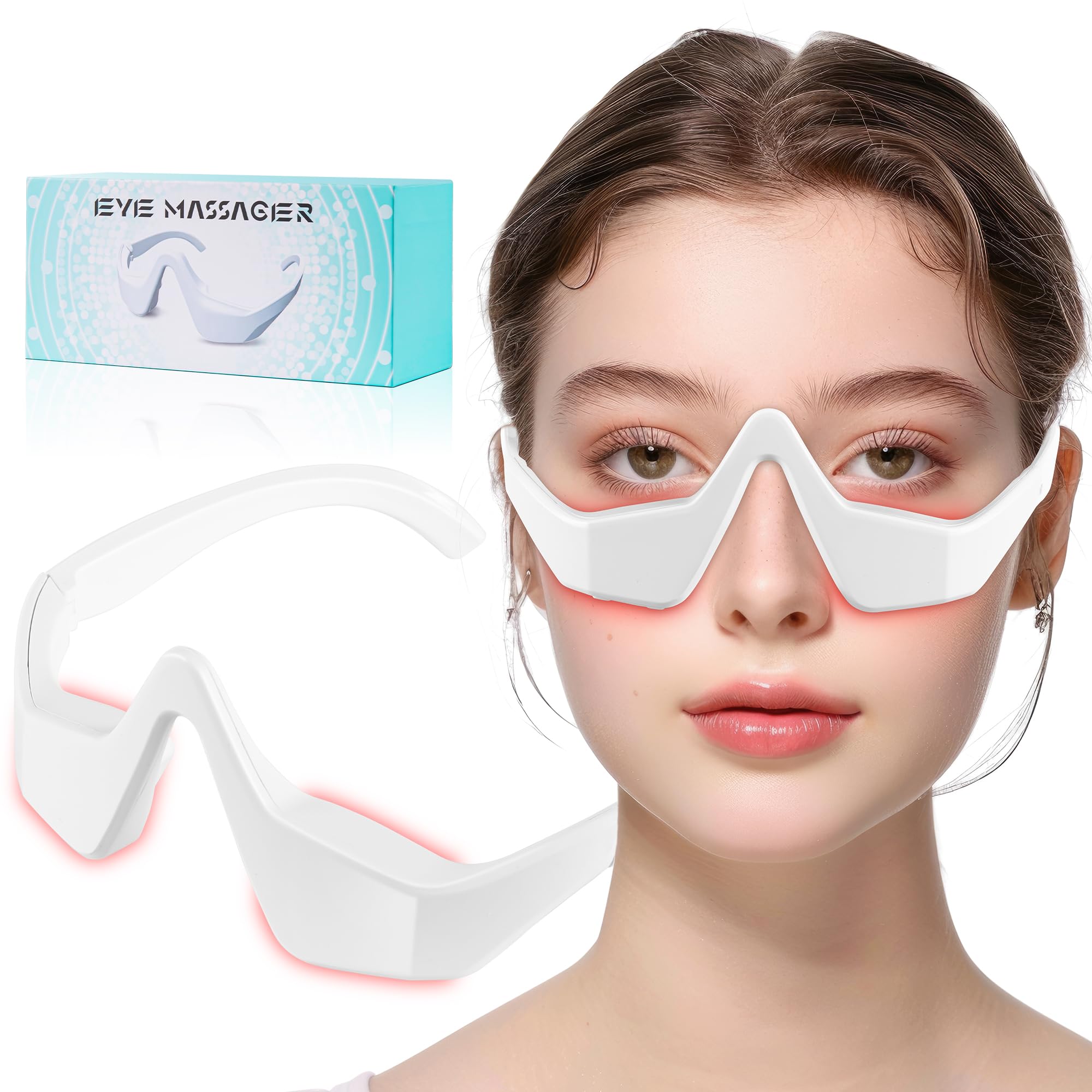 Under Eye Red Light Therapy Glasses Red Light Therapy Device Microcurrent Eye Massager Botanique Paris Eyes Bag Remover