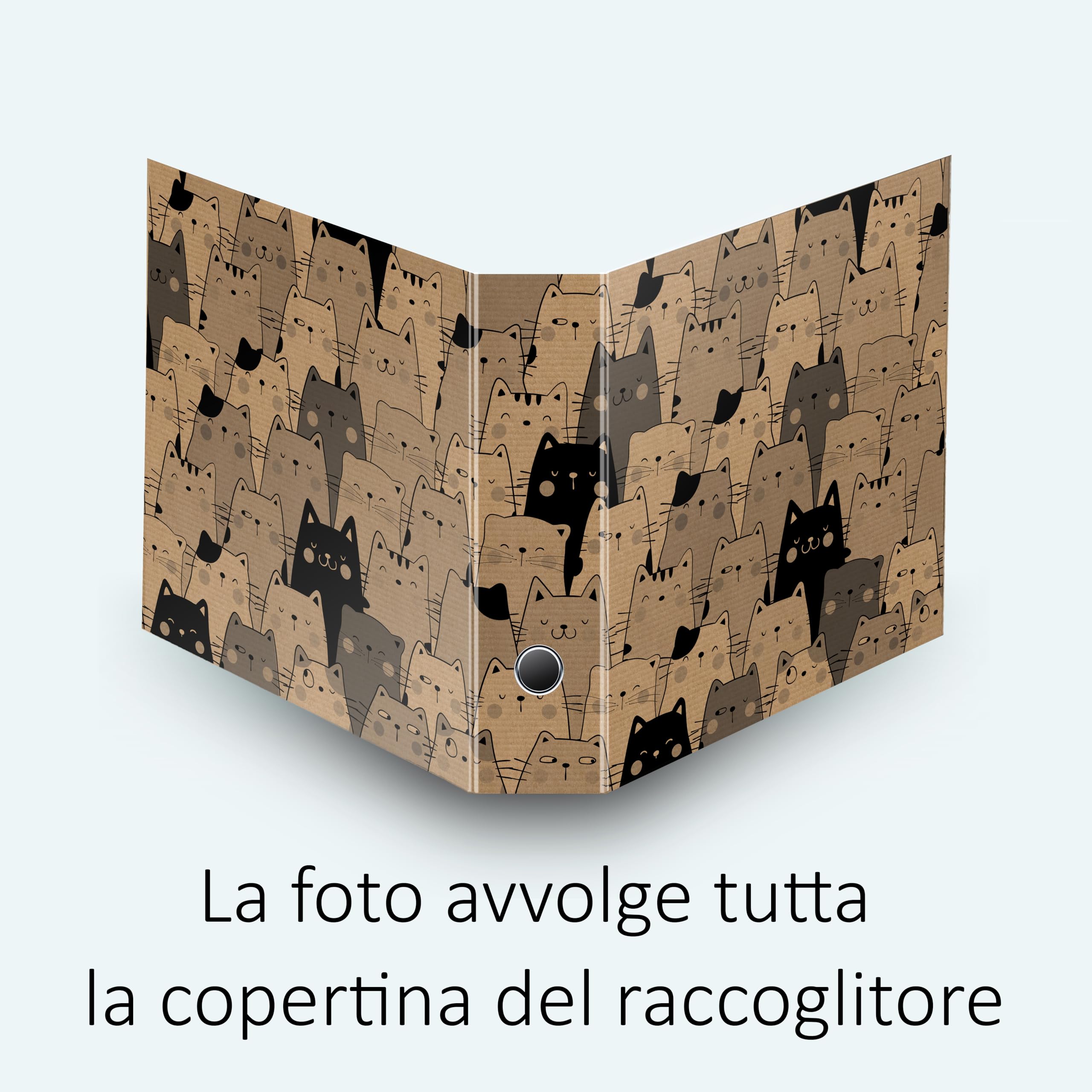 Raccoglitori ad anelli Avana GATTONI - Set da 4 raccoglitori - SHAREPRINTING Faldoni (H31 a 2 anelli)