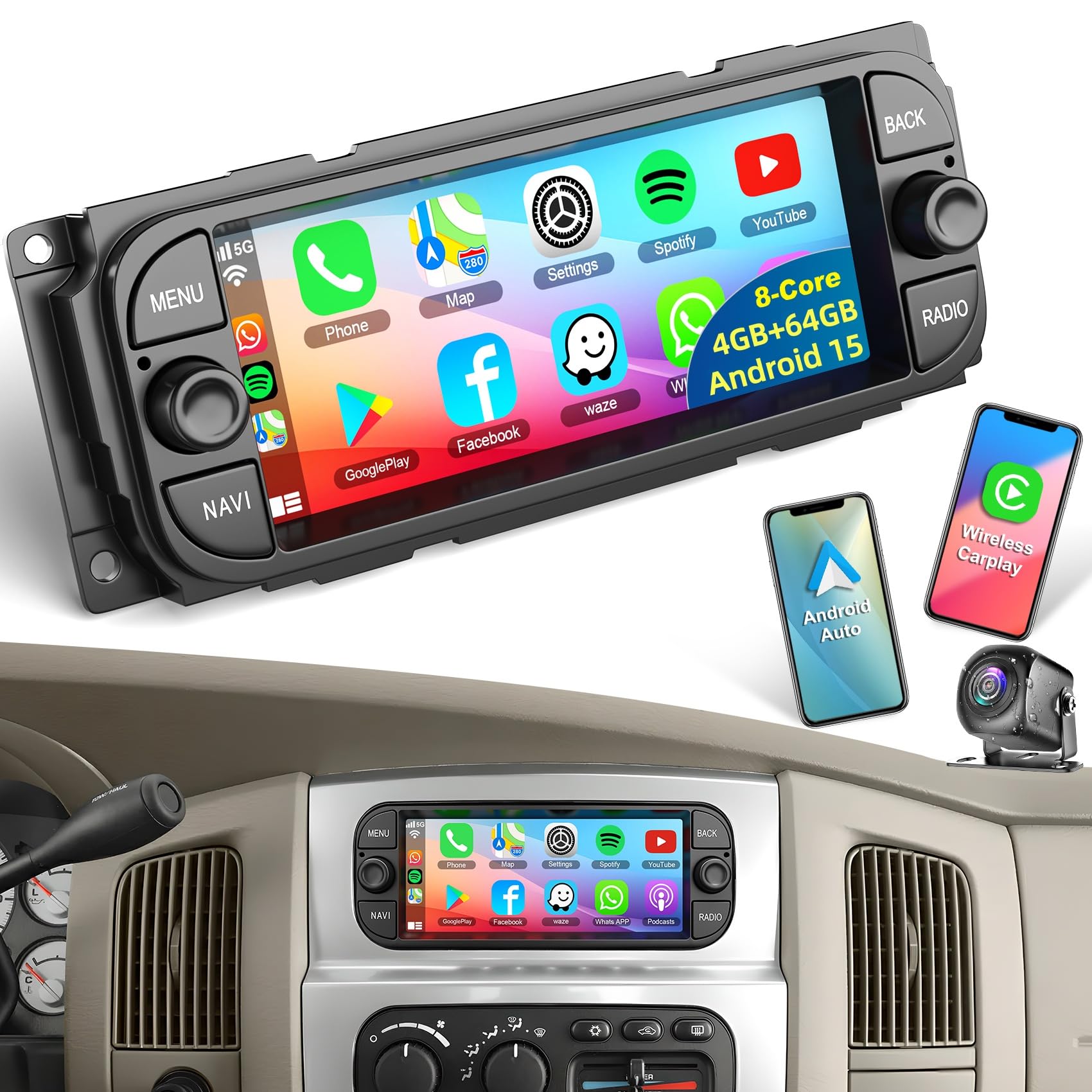 Photo 1 of WOSXGZHO 4+64GB Car Radio
