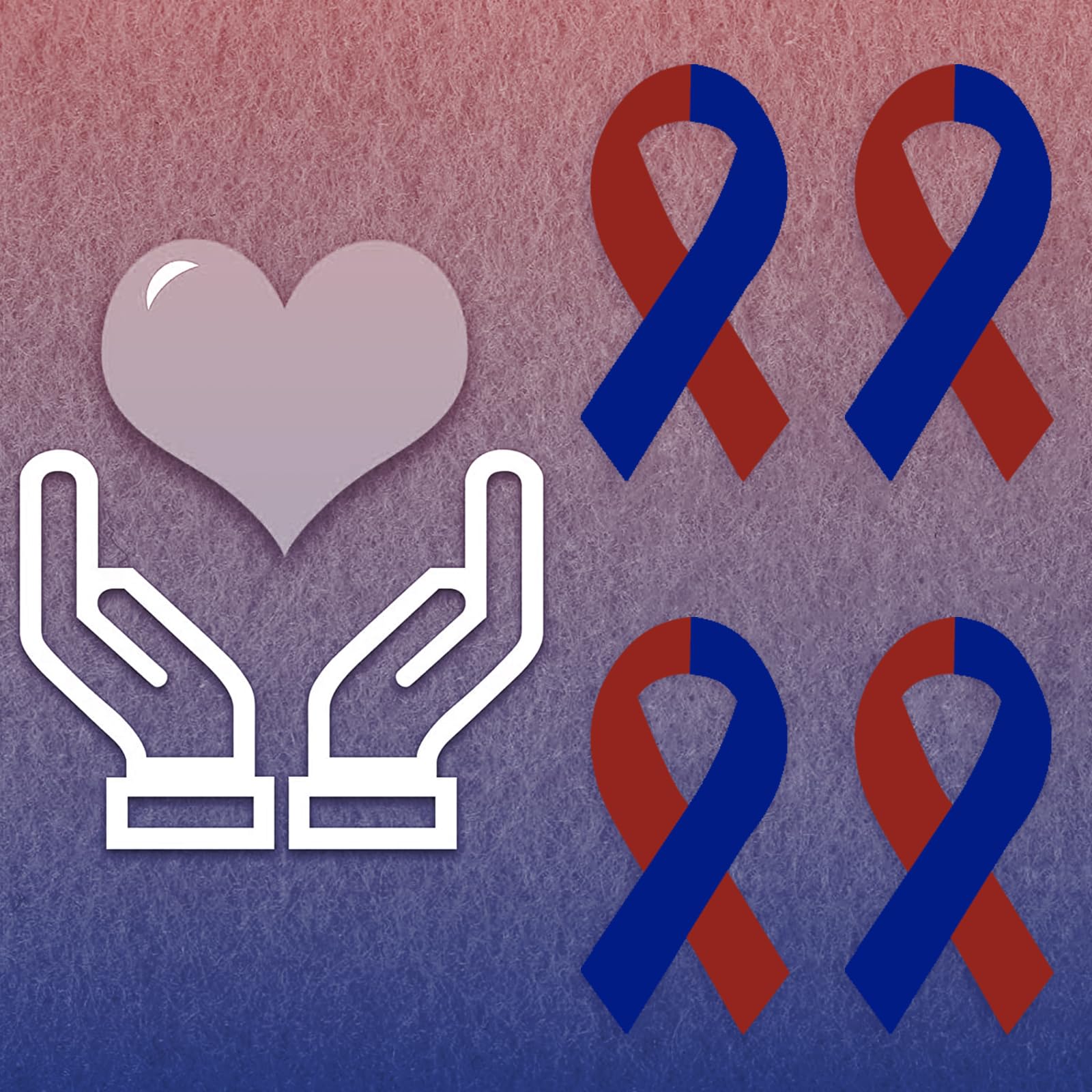 WANDIC 500 PCS Ribbon Sticker Roll Red Dark Blue Ribbon Stickers Congenital Heart Defects Seasonal Affective Disorder Care Stickers,for Family Fundraising Parties,1.9 * 3.8cm - Image 4