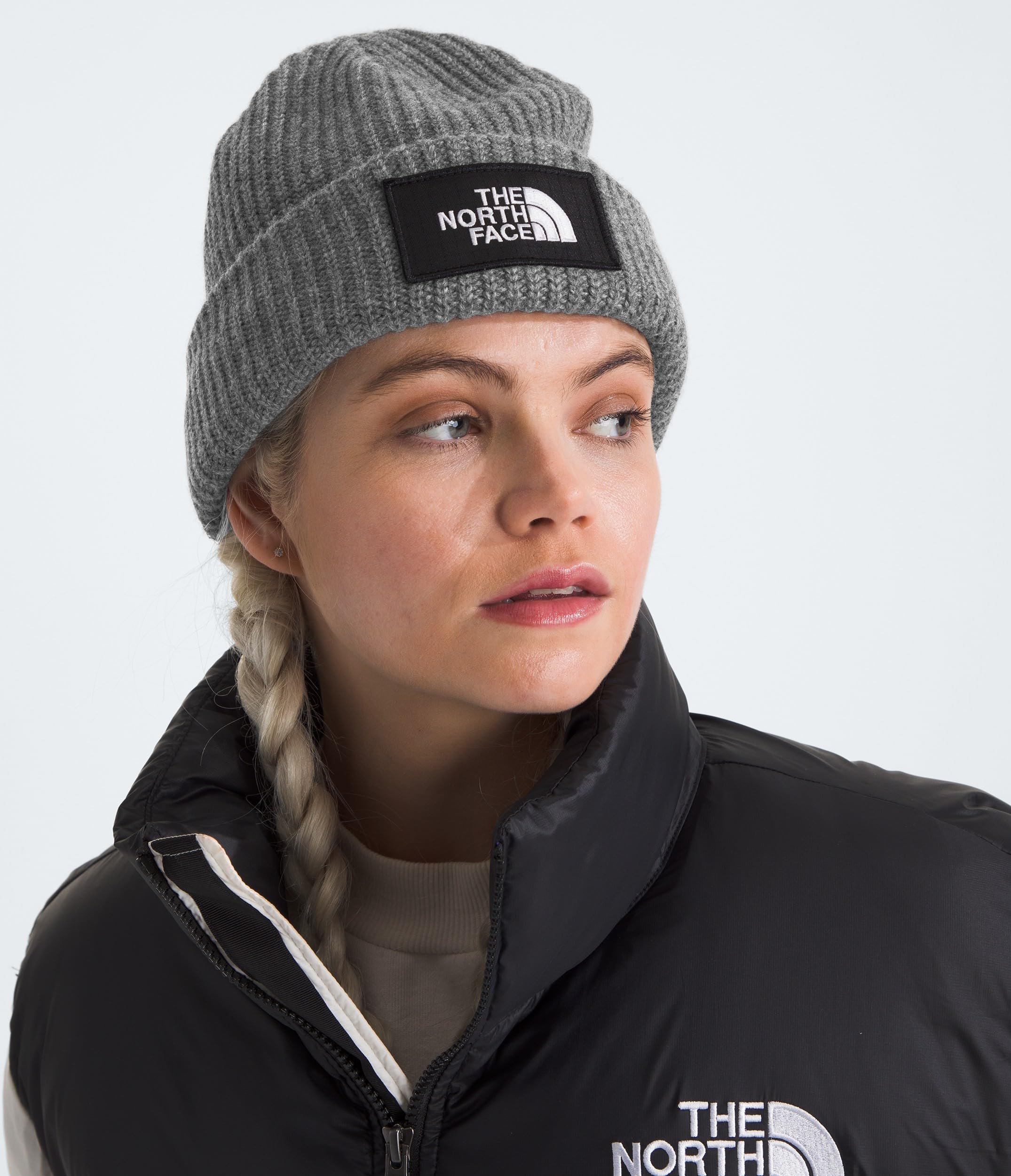 THE NORTH FACE NF0A3FJW36P1 Salty Lined Beanie Hat Herren TNF Medium Grey Heather Größe OS