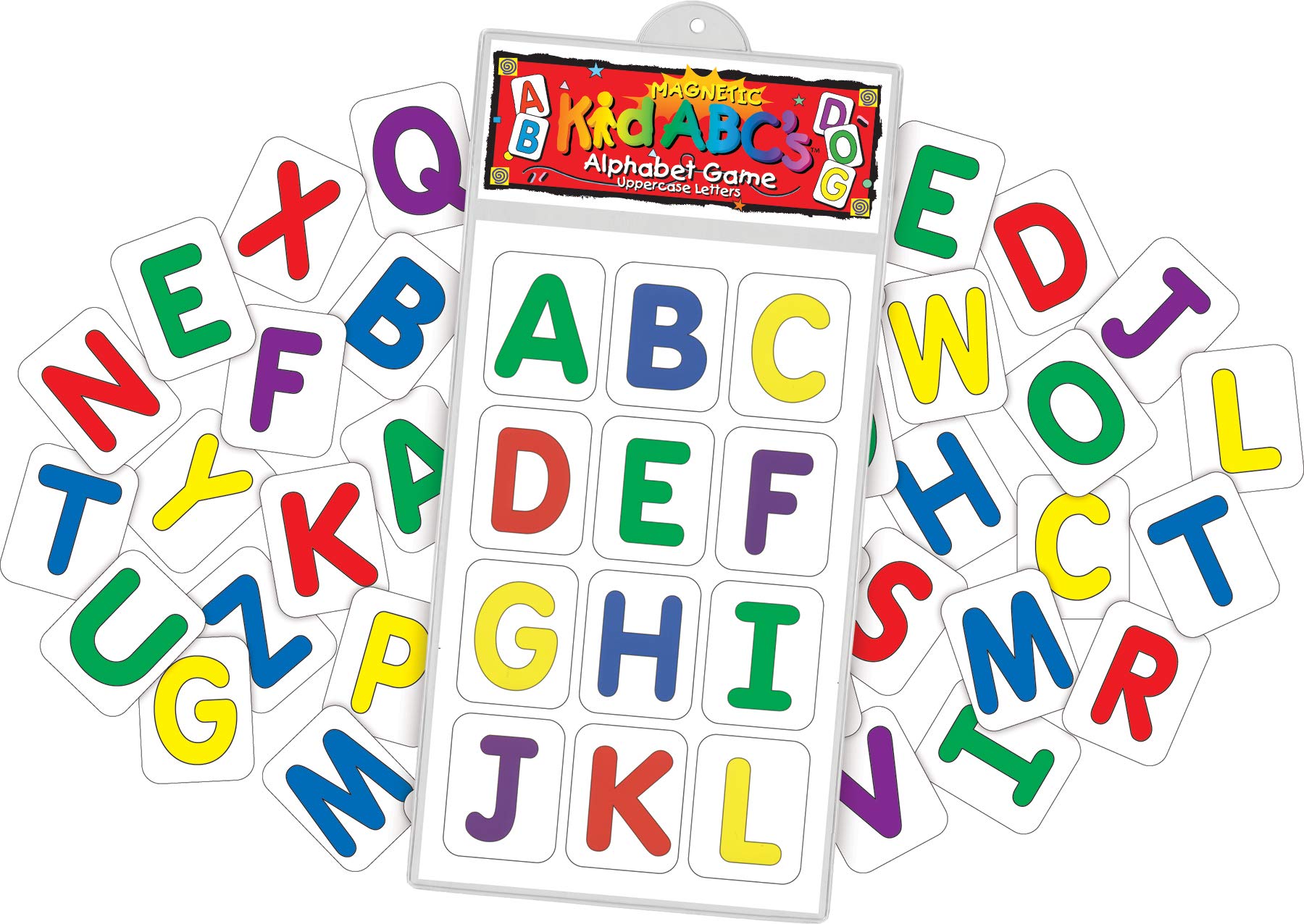Barker Creek Learning Magnets, for Children, Uppercase Letters, Includes Letters in Alphabet, 38 Magnets (1120LM)