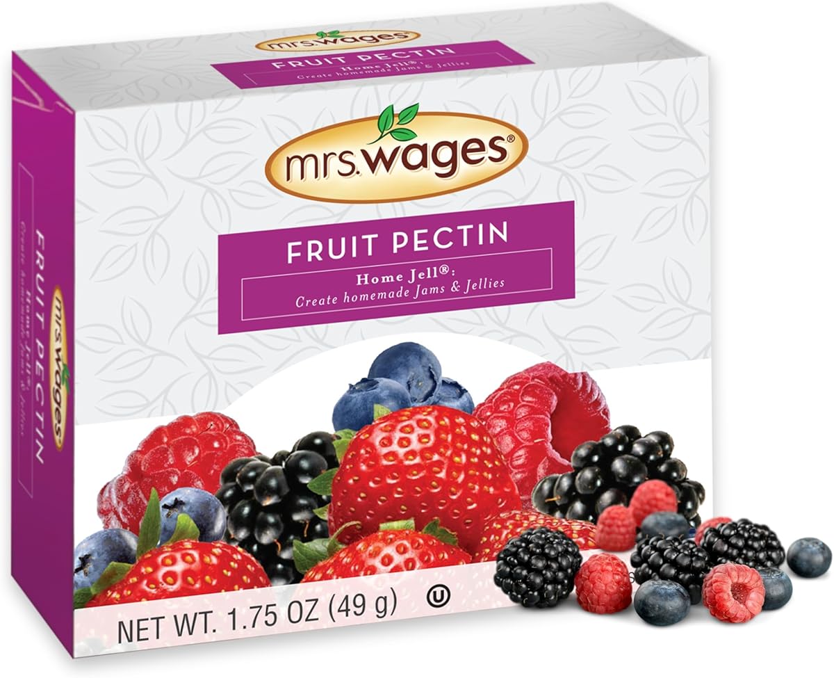 Mrs. Wages Fruit Pectin Home Jell | Easy-To-Use | Fast Results | Homemade Jelly, Jams, or Freezer Jams | 1.75 oz Carton (Value Pack of 12)
