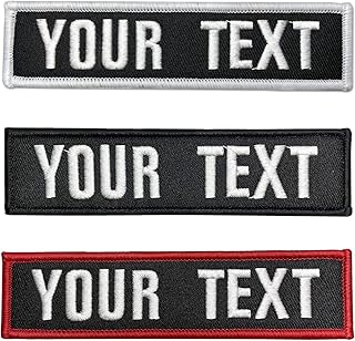 Custom Name Patch Embroidery 2pcs, Tactical Military Patch Hook and Loop for Backpacks Caps Hats Jackets