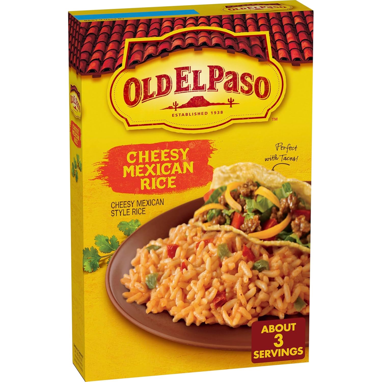 Old El Paso Cheesy Mexican Rice Mix, Side Dish, 7.6 oz (Pack of 12)