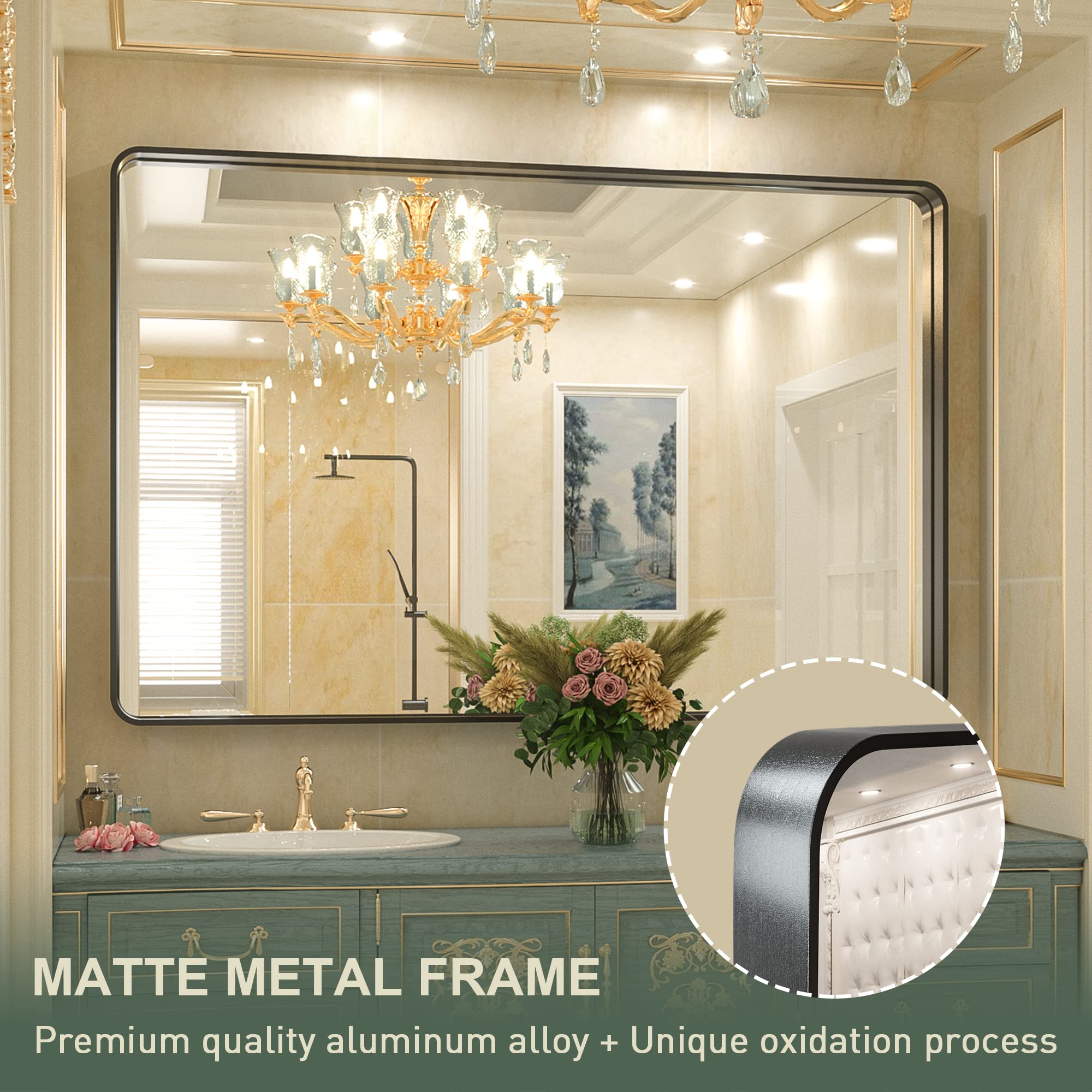 「ｙｕｍｉ」Mirror 55×200cm Vanity Mirror - Steel - Yamazaki Home