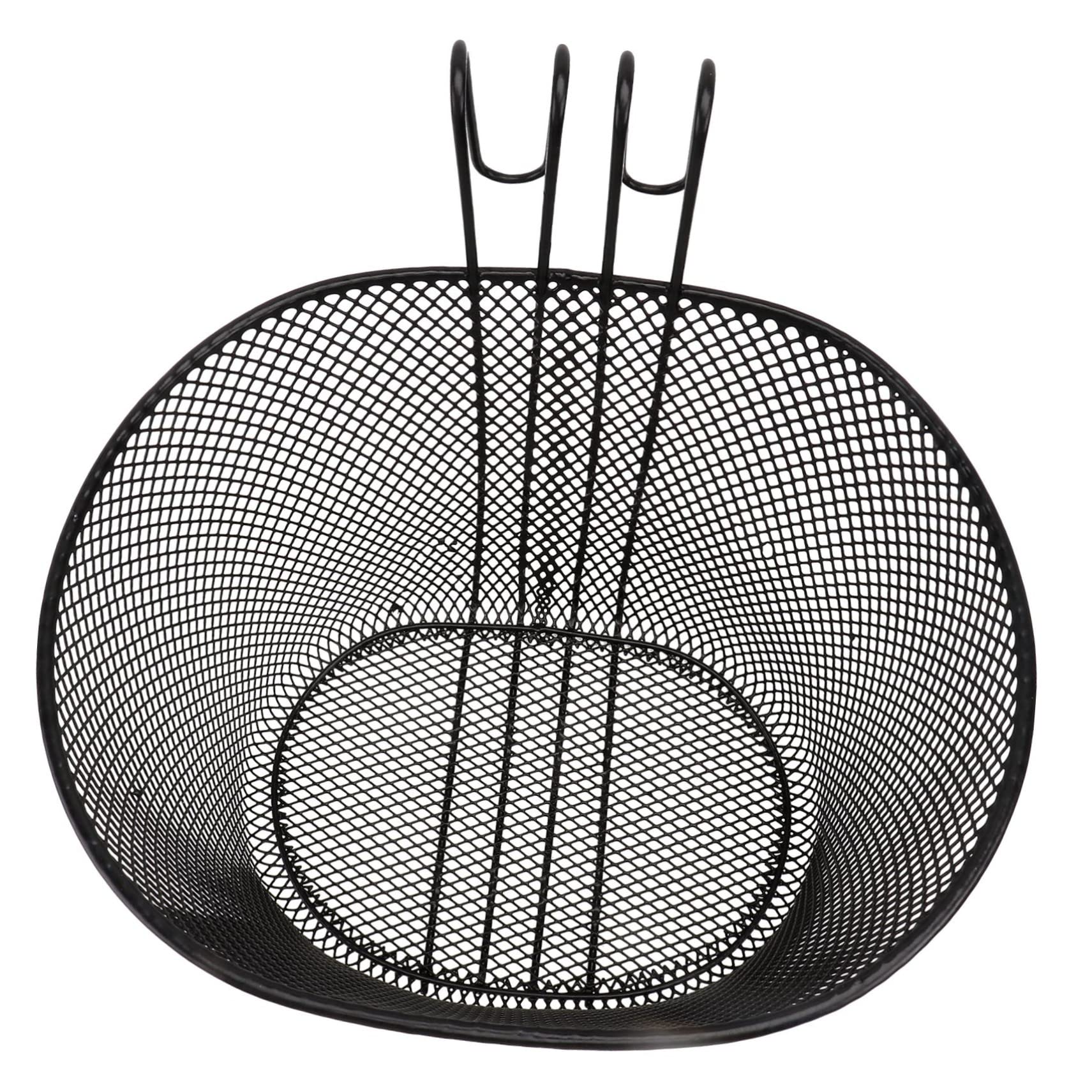 GALPADA Durable Iron Bike Basket for Detachable Hanging Handlebar Basket Capacity Storage for Boys and Easy Tool Installation for Leisurely Rides and Shopping